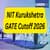 NIT Kurukshetra GATE Cutoff 2025 (Out) - Check here